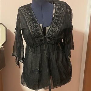 Sheer Babydoll Top